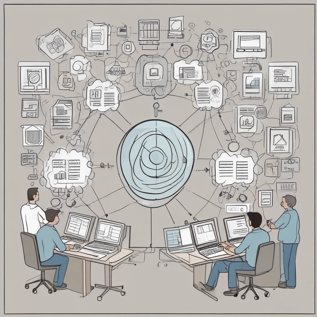 A professional team discussing strategies around a conference table.